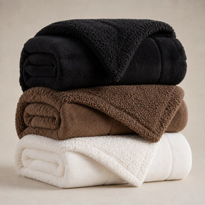 [COMPRE 1, LEVE 3] Coberdrom Casal Sherpa - Edredom Premium Algodão Turco e pele de Carneiro